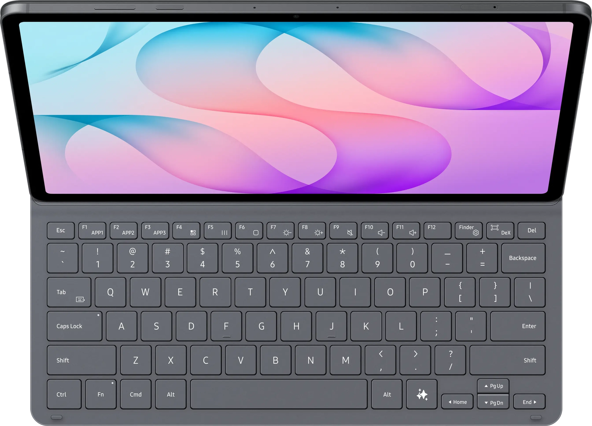 Originele Samsung Tab S12+ Keyboard Book Cover Slim QWERTY NLD Toetsenbord Zwart afbeelding 10