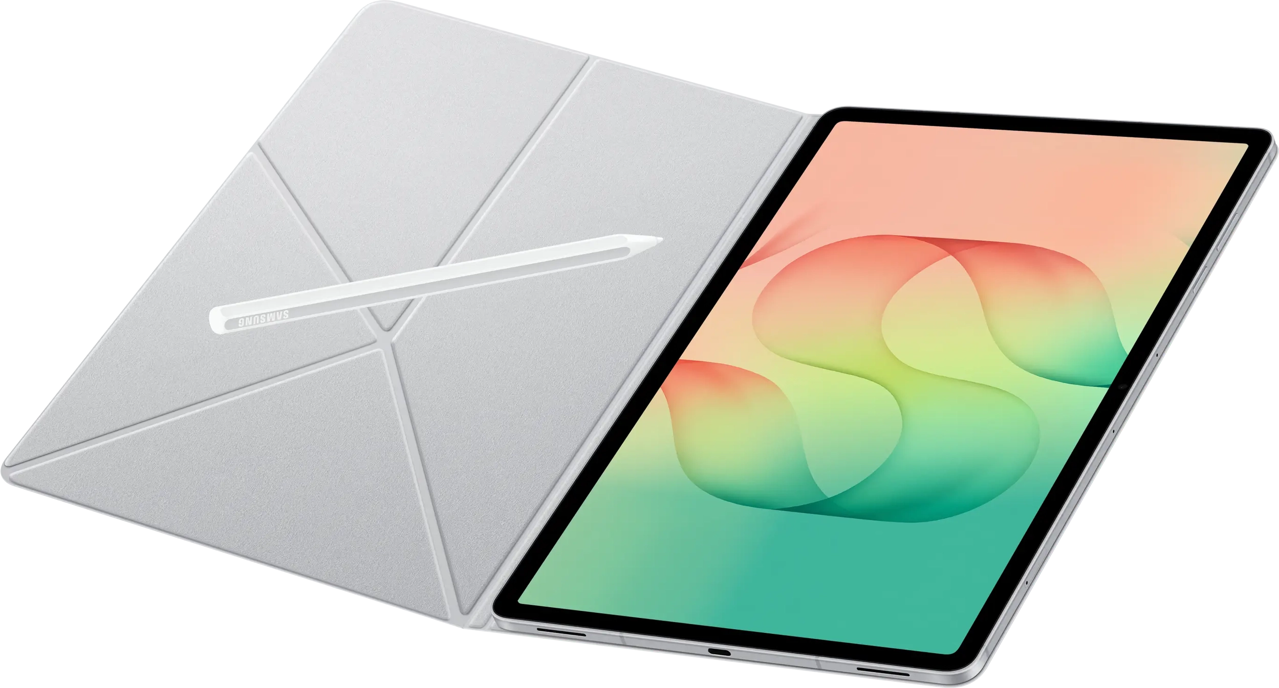 Originele Samsung Tab S12+ Book Cover Magnetische Tablet Hoes Wit afbeelding 3