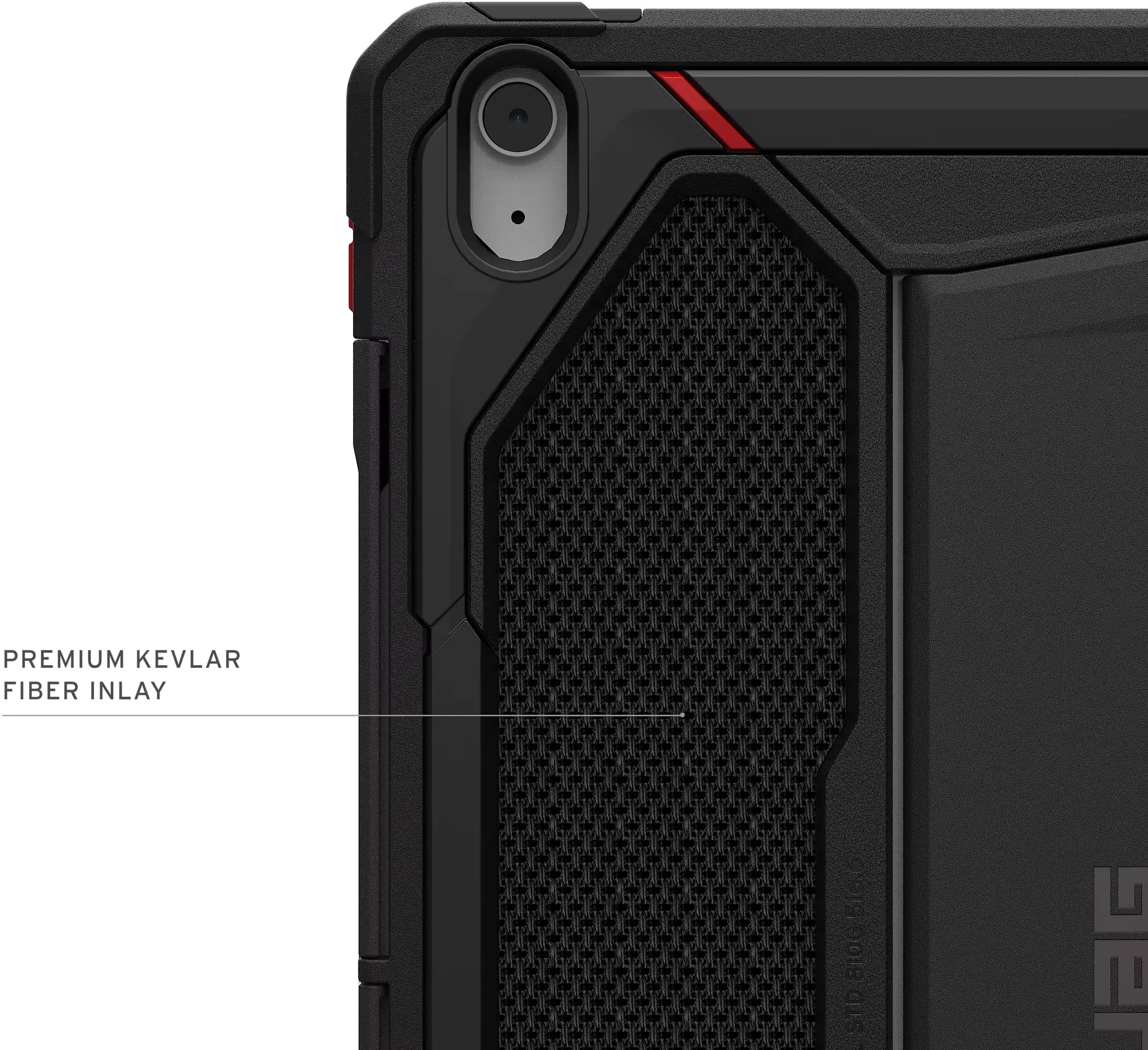 Urban Armor Gear Monarch Apple iPad Air 13 (24/25/26) Hoes met Standaard Zwart afbeelding 4