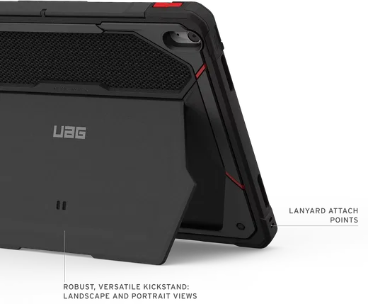 Urban Armor Gear Monarch Apple iPad Air 13 (24/25/26) Hoes met Standaard Zwart afbeelding 3