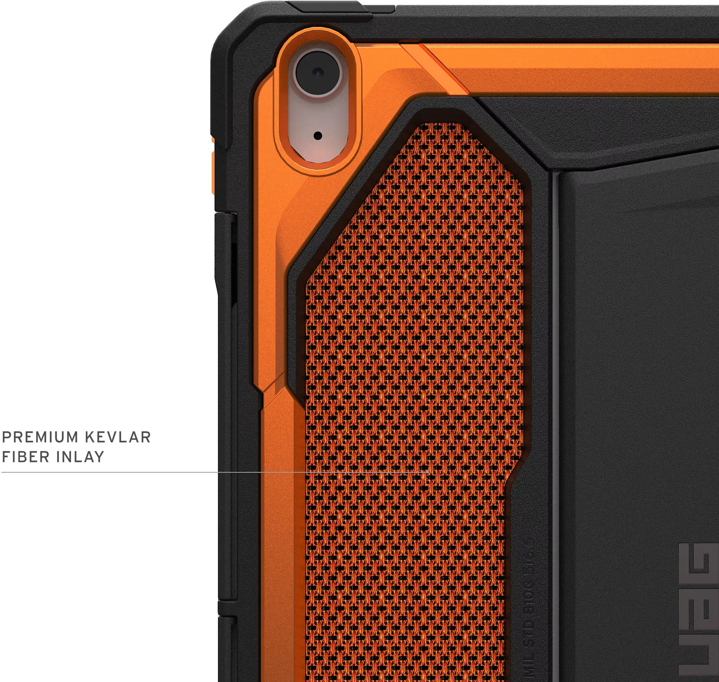 Urban Armor Gear Monarch Apple iPad Air 13 (24/25/26) Hoes met Standaard Oranje afbeelding 4