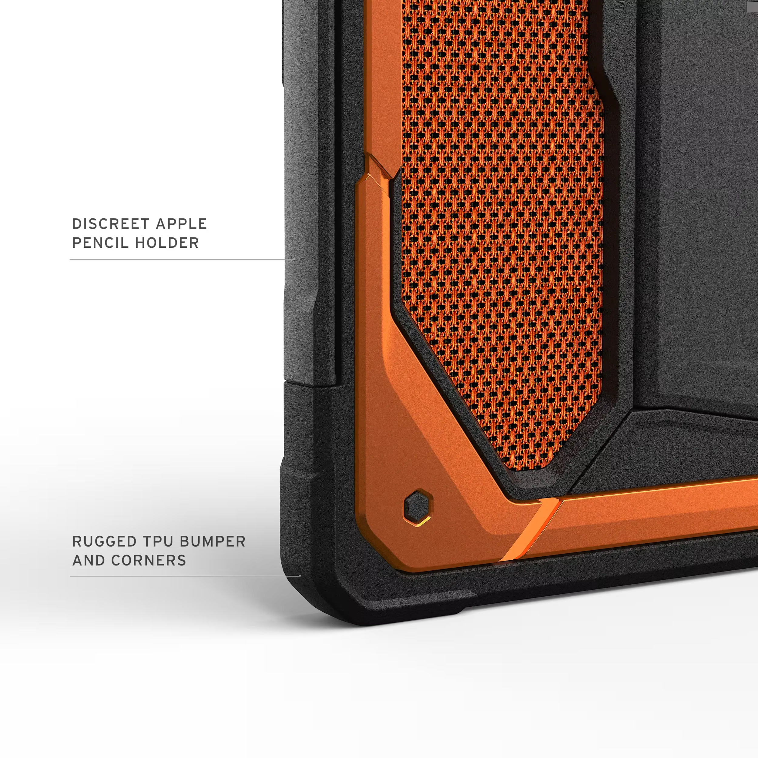 Urban Armor Gear Monarch Apple iPad Air 13 (24/25/26) Hoes met Standaard Oranje afbeelding 5