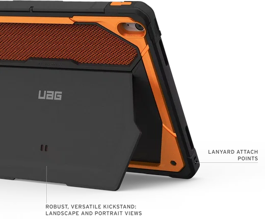 Urban Armor Gear Monarch Apple iPad Air 13 (24/25/26) Hoes met Standaard Oranje afbeelding 3