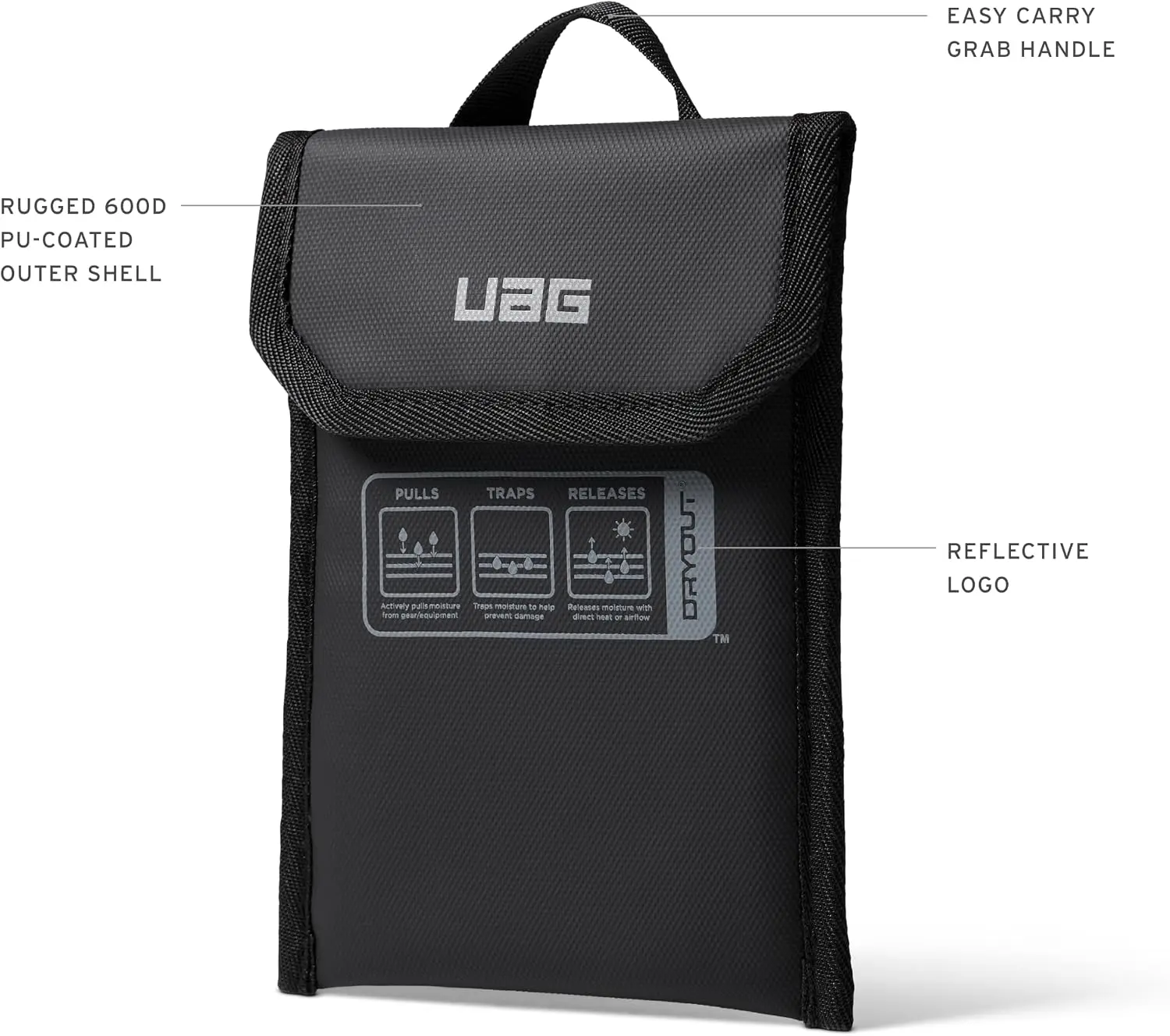UAG x DRYOUT Phone Recovery Pouch Vochtabsorberend Telefoonhoesje Zwart afbeelding 6
