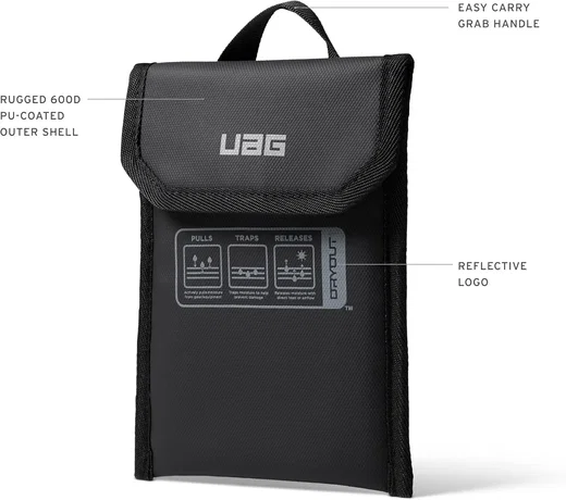 UAG x DRYOUT Phone Recovery Pouch Vochtabsorberend Telefoonhoesje Zwart afbeelding 6