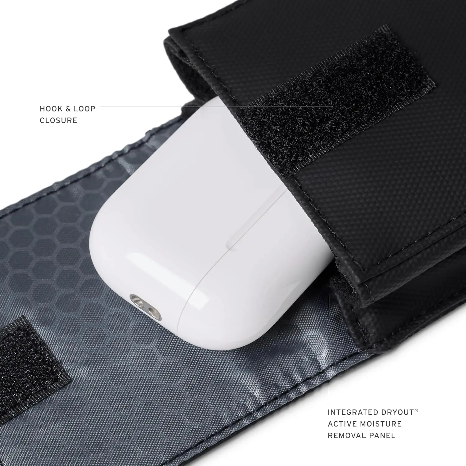 UAG x DRYOUT Wireless Earbud Rescue Pouch Vochtabsorberend Oordopjeshoesje Zwart afbeelding 8