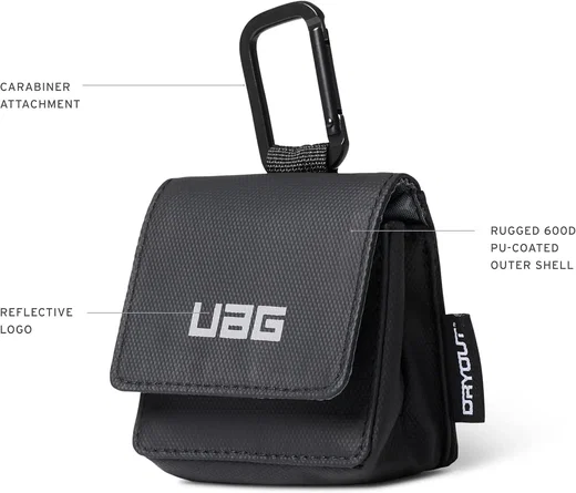 UAG x DRYOUT Wireless Earbud Rescue Pouch Vochtabsorberend Oordopjeshoesje Zwart afbeelding 7