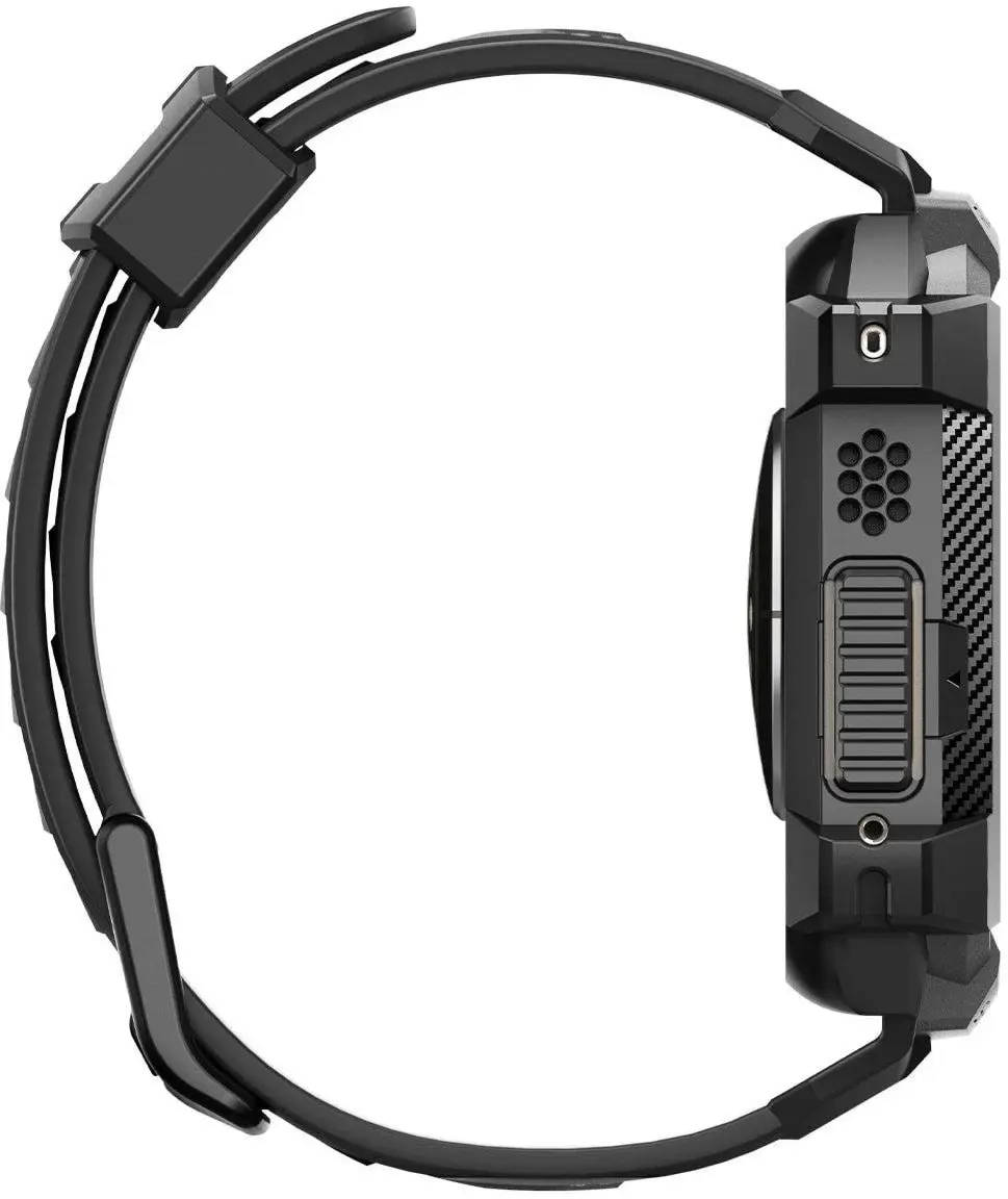 Spigen Rugged Armor Pro - Apple Watch Ultra 49MM 3/2/1 - Hoesje en Bandje Zwart afbeelding 12