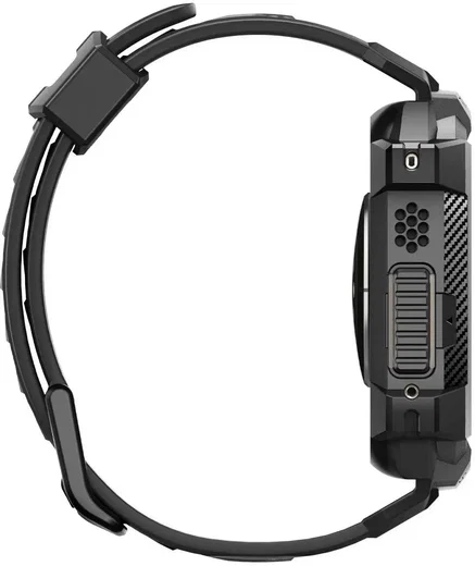 Spigen Rugged Armor Pro - Apple Watch Ultra 49MM 3/2/1 - Hoesje en Bandje Zwart afbeelding 12