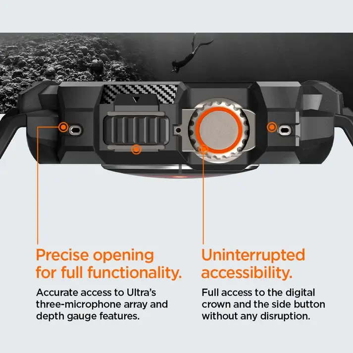 Spigen Rugged Armor Pro - Apple Watch Ultra 49MM 3/2/1 - Hoesje en Bandje Zwart afbeelding 14