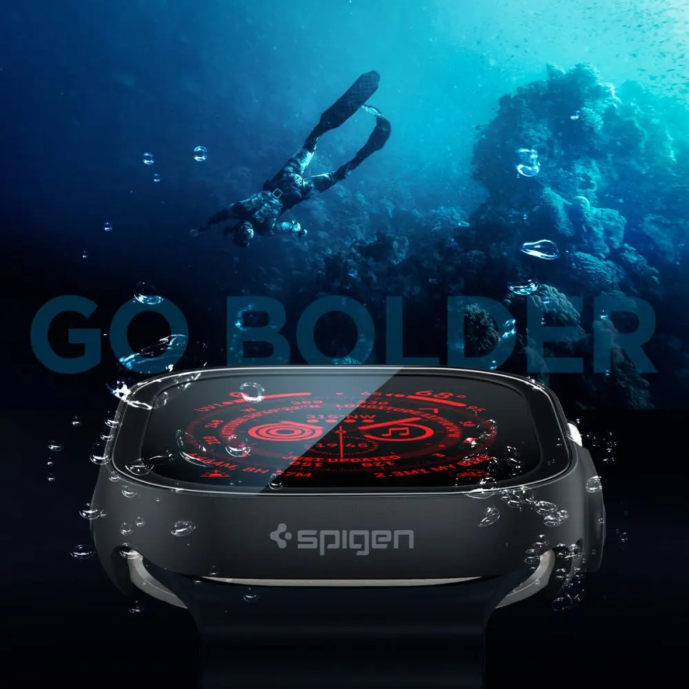 Spigen Thin Fit 360 Apple Watch Ultra 49MM 3/2/1 Hoesje Waterdicht Zwart afbeelding 10