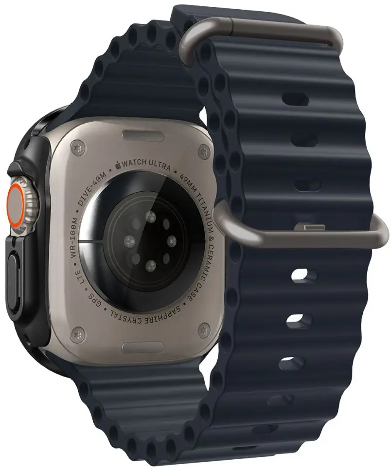Spigen Thin Fit 360 Apple Watch Ultra 49MM 3/2/1 Hoesje Waterdicht Zwart afbeelding 11