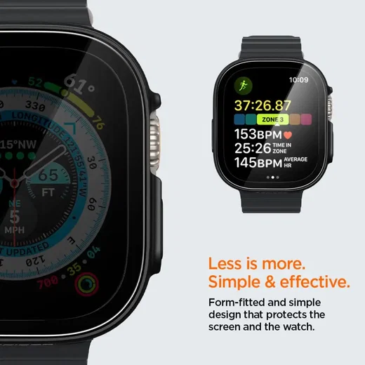 Spigen Thin Fit 360 Apple Watch Ultra 49MM 3/2/1 Hoesje Waterdicht Zwart afbeelding 19