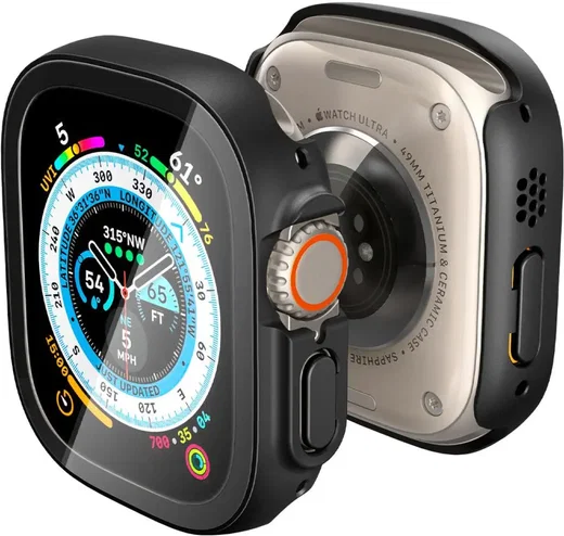 Spigen Thin Fit 360 Apple Watch Ultra 49MM 3/2/1 Hoesje Waterdicht Zwart afbeelding 2