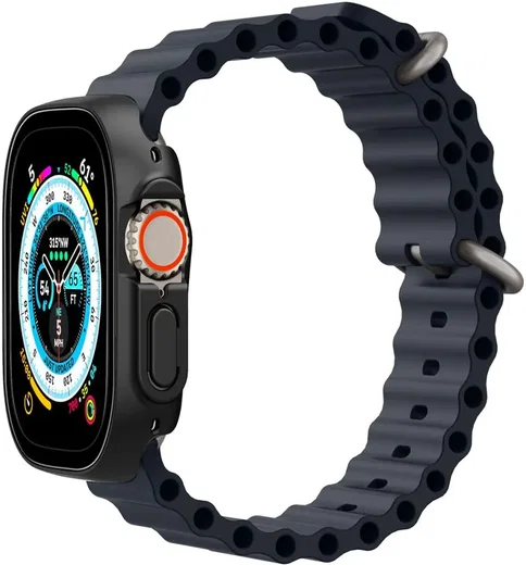 Spigen Thin Fit 360 Apple Watch Ultra 49MM 3/2/1 Hoesje Waterdicht Zwart afbeelding 18