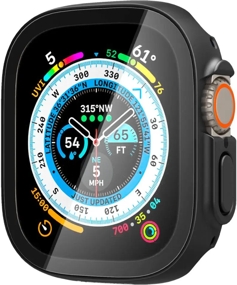 Spigen Thin Fit 360 Apple Watch Ultra 49MM 3/2/1 Hoesje Waterdicht Zwart afbeelding 9