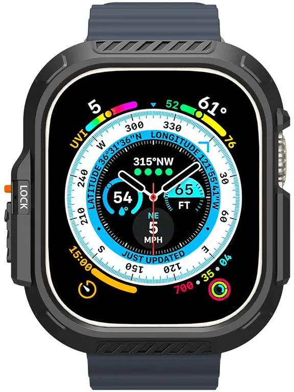 Spigen Lock Fit - Apple Watch Ultra 49MM 3/2/1 Case Zwart afbeelding 8