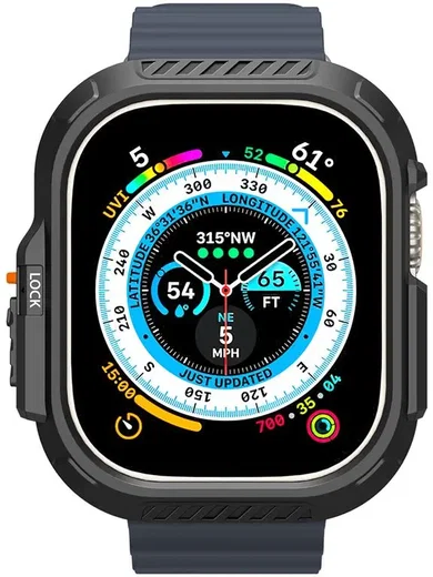 Spigen Lock Fit - Apple Watch Ultra 49MM 3/2/1 Case Zwart afbeelding 8