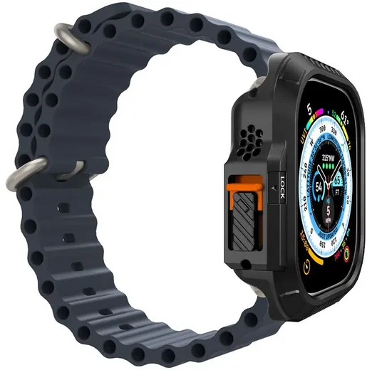 Spigen Lock Fit - Apple Watch Ultra 49MM 3/2/1 Case Zwart afbeelding 13