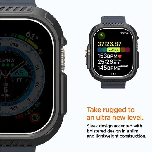 Spigen Lock Fit - Apple Watch Ultra 49MM 3/2/1 Case Zwart afbeelding 9