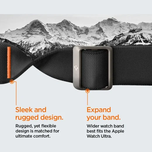 Spigen Lite Fit Pro Apple Watch Ultra 4/3/2/1 49mm Bandje met Hoesje Zwart afbeelding 5