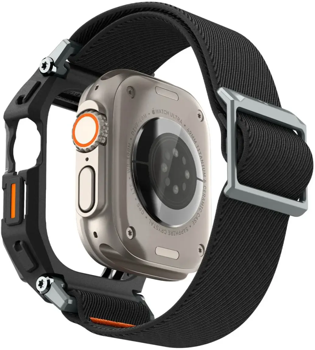 Spigen Lite Fit Pro Apple Watch Ultra 4/3/2/1 49mm Bandje met Hoesje Zwart afbeelding 10