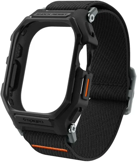 Spigen Lite Fit Pro Apple Watch Ultra 4/3/2/1 49mm Bandje met Hoesje Zwart afbeelding 15