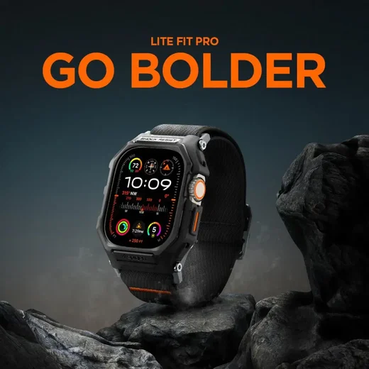 Spigen Lite Fit Pro Apple Watch Ultra 4/3/2/1 49mm Bandje met Hoesje Zwart afbeelding 8