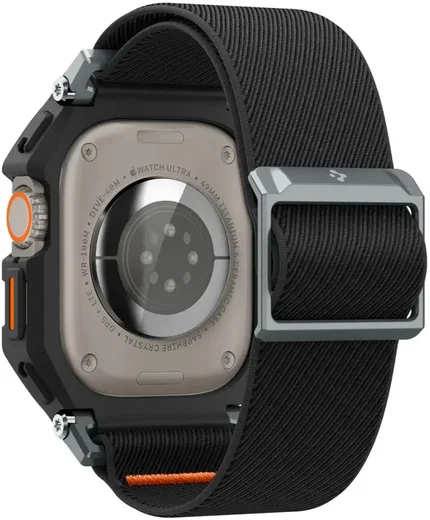 Spigen Lite Fit Pro Apple Watch Ultra 4/3/2/1 49mm Bandje met Hoesje Zwart afbeelding 9