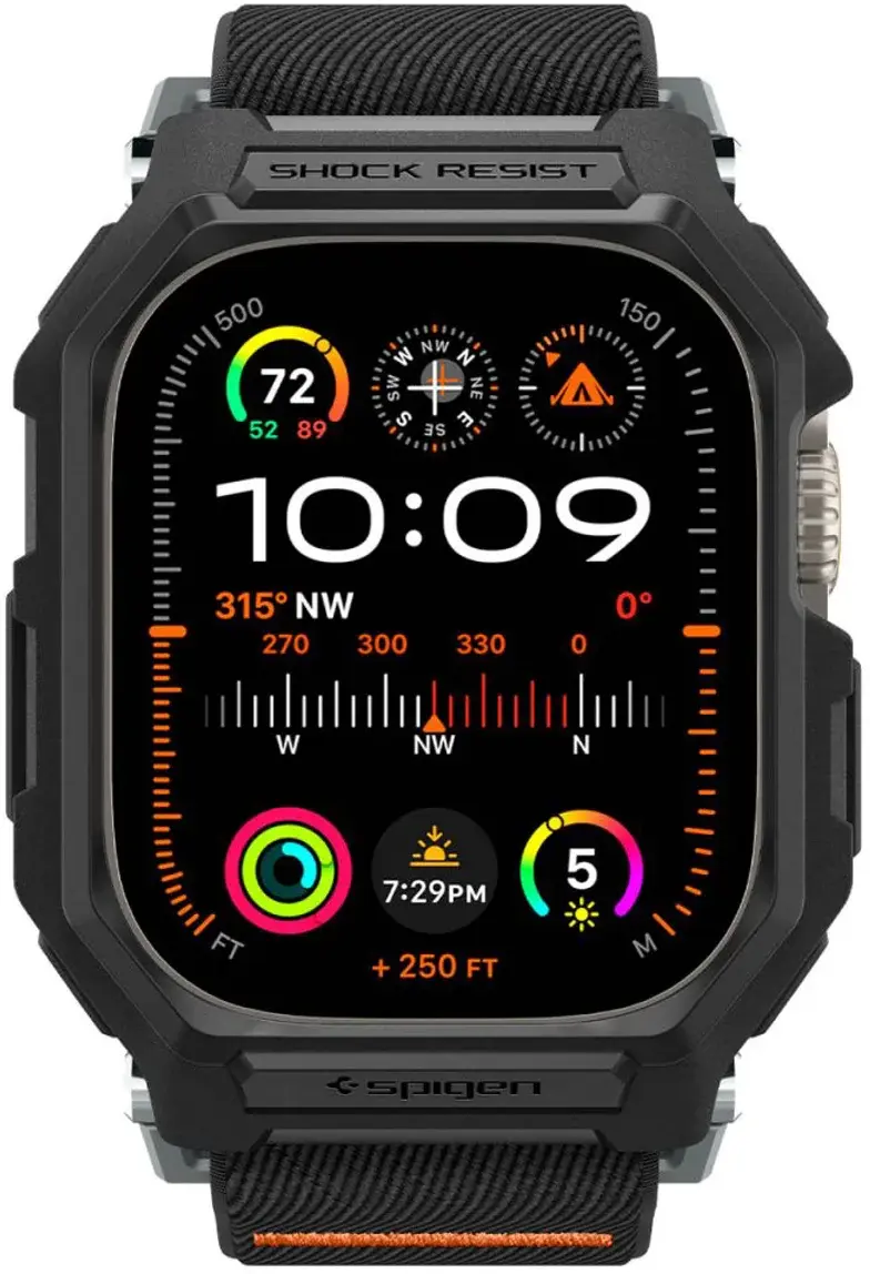 Spigen Lite Fit Pro Apple Watch Ultra 4/3/2/1 49mm Bandje met Hoesje Zwart afbeelding 11