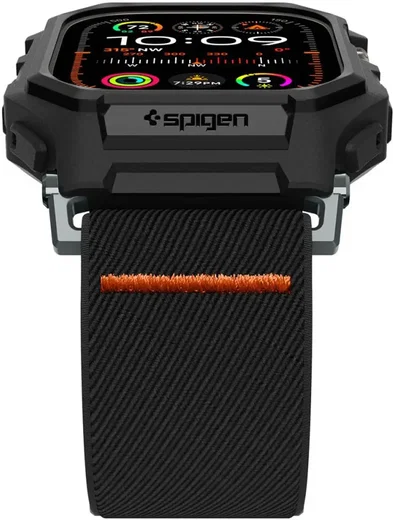 Spigen Lite Fit Pro Apple Watch Ultra 4/3/2/1 49mm Bandje met Hoesje Zwart afbeelding 14
