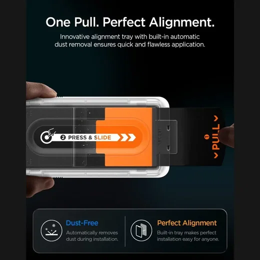Spigen EZ Fit HD GLAS.tR Samsung Z Fold 8 Ultra / Z Fold 7 Privacy Glass 2-Pack afbeelding 10