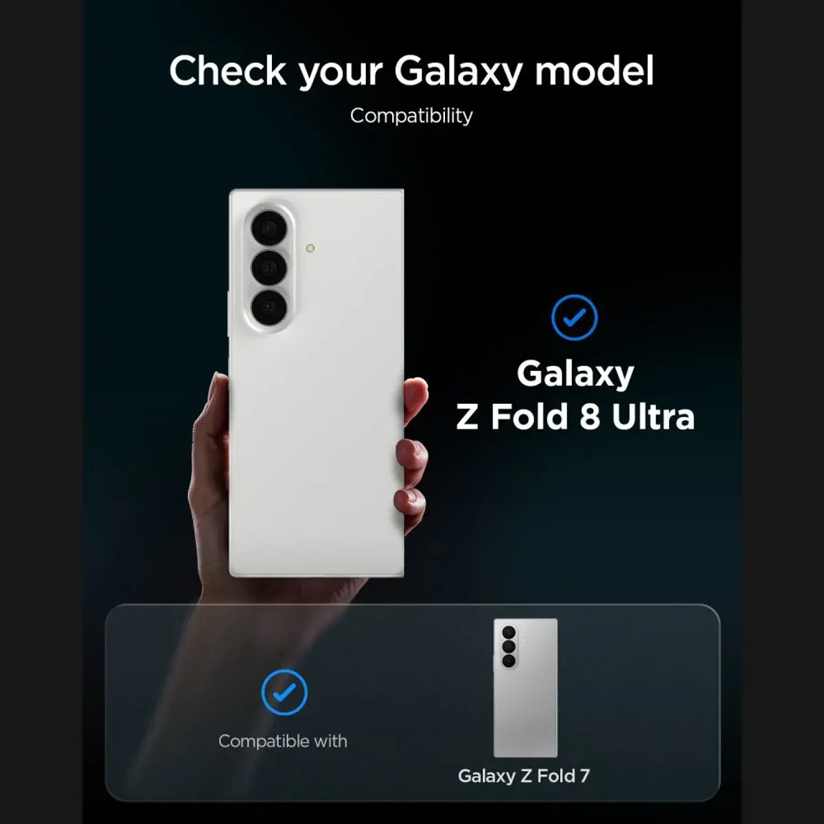 Spigen EZ Fit HD GLAS.tR Samsung Z Fold 8 Ultra / Z Fold 7 Privacy Glass 2-Pack afbeelding 3
