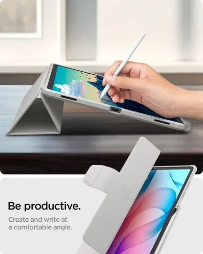 Spigen Ultra Hybrid Pro Samsung Galaxy Tab S12 Plus Hoes Book Case Grijs afbeelding 5