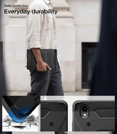 Spigen Tough Armor Pro Samsung Galaxy Tab S12 Plus Hoes Back Cover Zwart afbeelding 7
