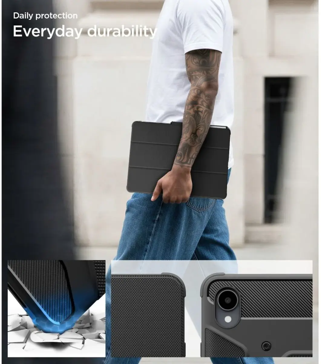 Spigen Rugged Armor Pro Samsung Galaxy Tab S12 Plus Hoes Book Case Zwart afbeelding 7