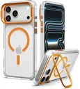 Spigen Ultra Hybrid iPhone 18 Pro / 17 Pro Hoesje MagSafe Kickstand Oranje