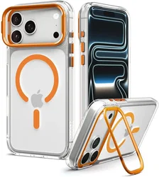 Spigen Ultra Hybrid iPhone 18 Pro / 17 Pro Hoesje MagSafe Kickstand Oranje afbeelding