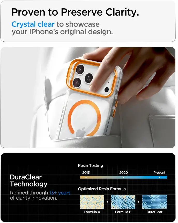 Spigen Ultra Hybrid iPhone 18 Pro / 17 Pro Hoesje MagSafe Kickstand Oranje afbeelding 9