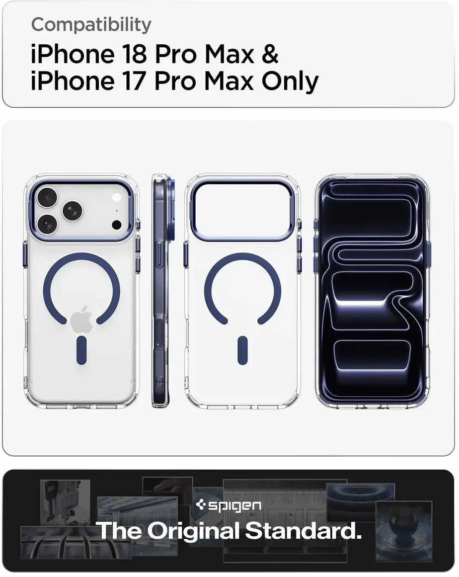 Spigen Ultra Hybrid iPhone 18 Pro Max/17 Pro Max Hoesje MagSafe Kickstand Blauw afbeelding 4