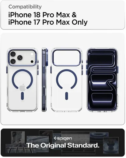Spigen Ultra Hybrid iPhone 18 Pro Max/17 Pro Max Hoesje MagSafe Kickstand Blauw afbeelding 4