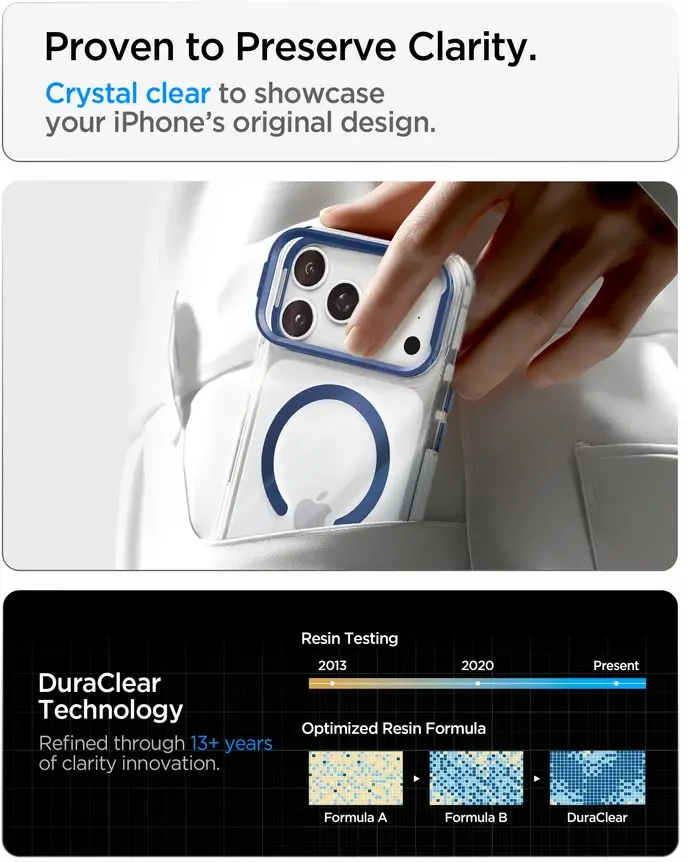 Spigen Ultra Hybrid iPhone 18 Pro / 17 Pro Hoesje MagSafe Kickstand Blauw afbeelding 9