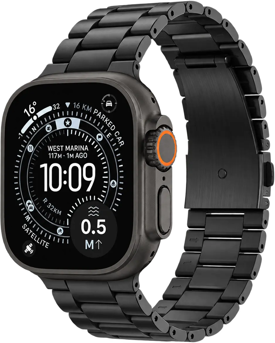 Spigen Modern Fit Apple Watch 1-12/SE/Ultra 49/46/45/44MM Bandje Zwart afbeelding 1