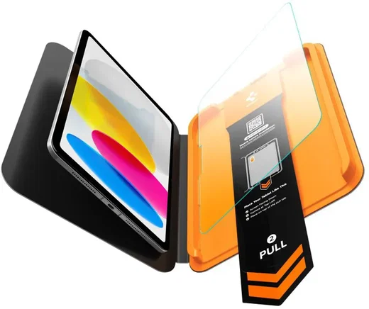 Spigen EZ Fit GLAS.tR Apple iPad 10.9 (2022) 11 (2025) Screen Protector 1-Pack afbeelding 12