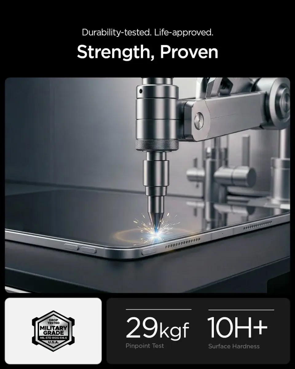 Spigen EZ Fit GLAS.tR Apple iPad 10.9 (2022) 11 (2025) Screen Protector 1-Pack afbeelding 5