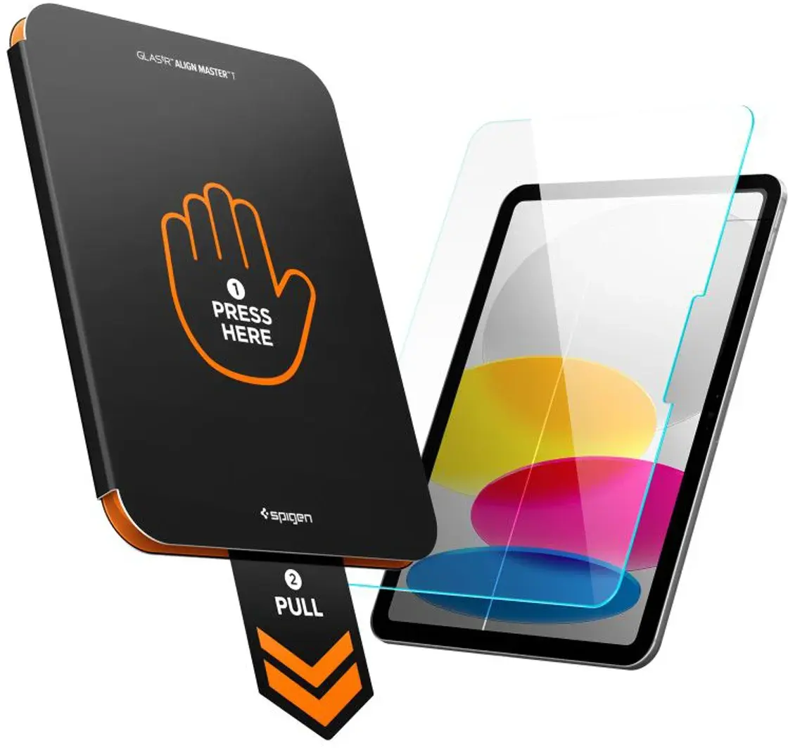 Spigen EZ Fit GLAS.tR Apple iPad 10.9 (2022) 11 (2025) Screen Protector 1-Pack afbeelding 2