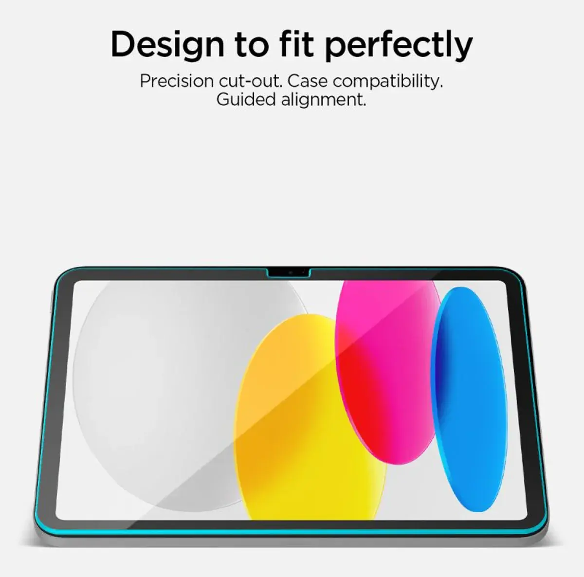 Spigen EZ Fit GLAS.tR Apple iPad 10.9 (2022) 11 (2025) Screen Protector 1-Pack afbeelding 9