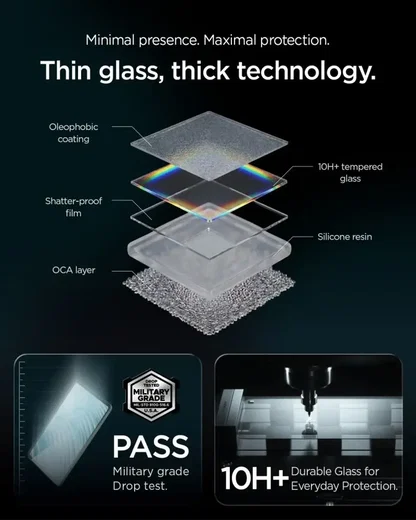 Spigen EZ Fit GLAS.tR Apple iPad 10.9 (2022) 11 (2025) Screen Protector 1-Pack afbeelding 4