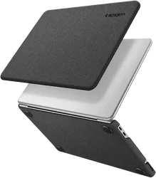 Spigen Urban Fit MacBook Neo Laptop Hoes Nylon Zwart afbeelding