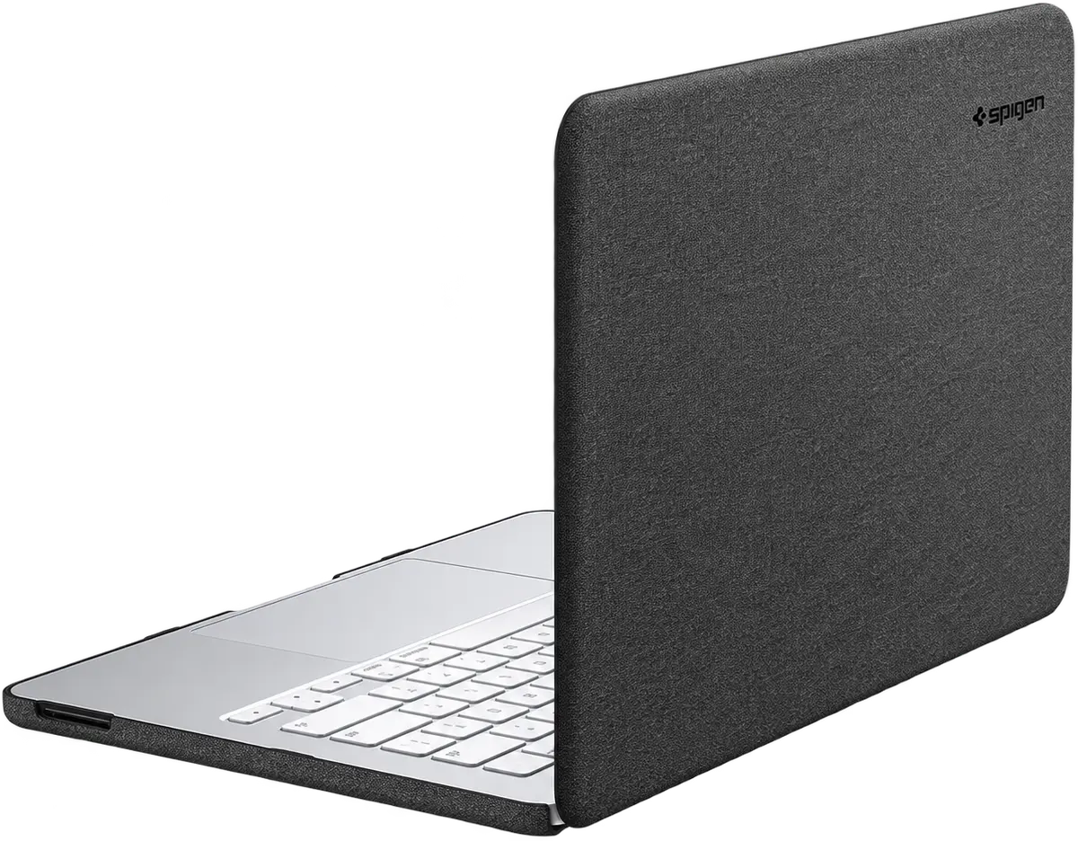 Spigen Urban Fit MacBook Neo Laptop Hoes Nylon Zwart afbeelding 4
